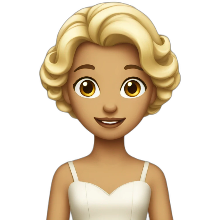Fille belle emoji