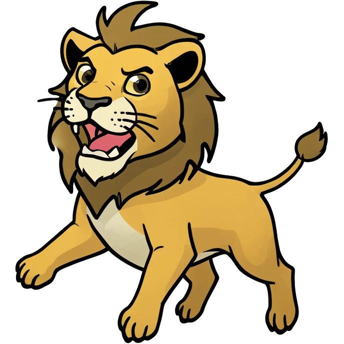Flying lion  emoji