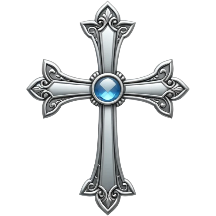 metal elegant cross emoji