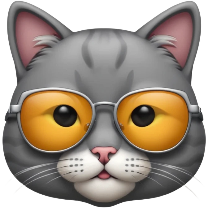Cat with sunglasses emoji