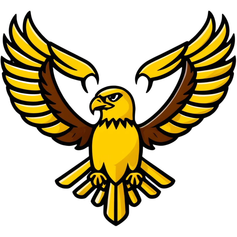 Hawk emblem with gold and black colors, House Bellona emoji