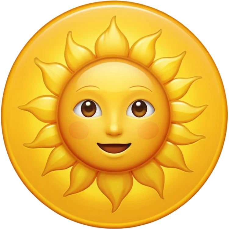 sun without face emoji