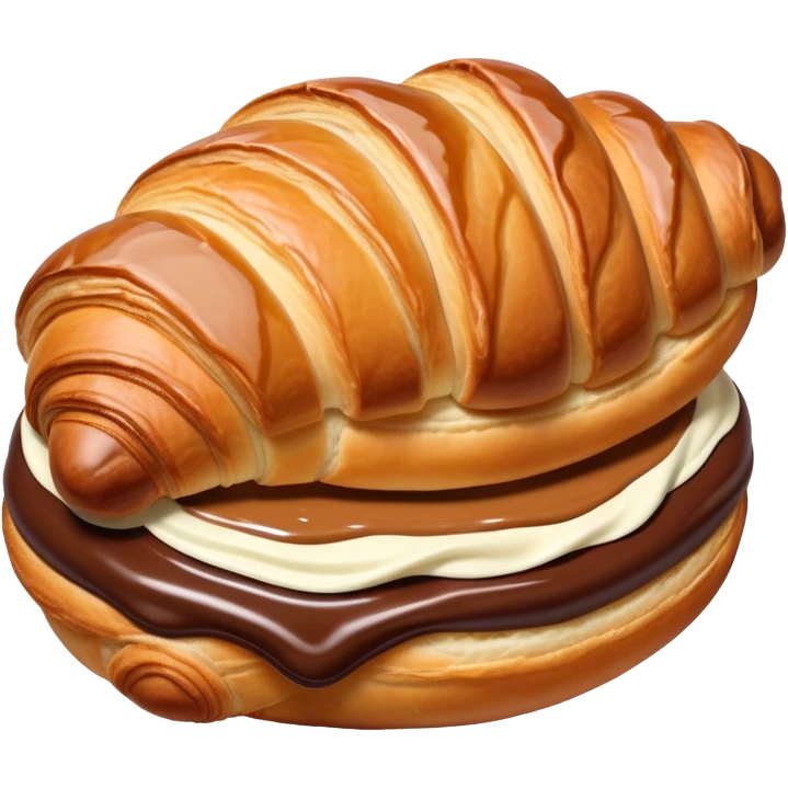 nutella croissant  emoji