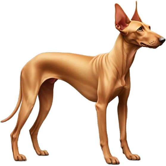 Egyptian pharaoh hound on a mountain top emoji