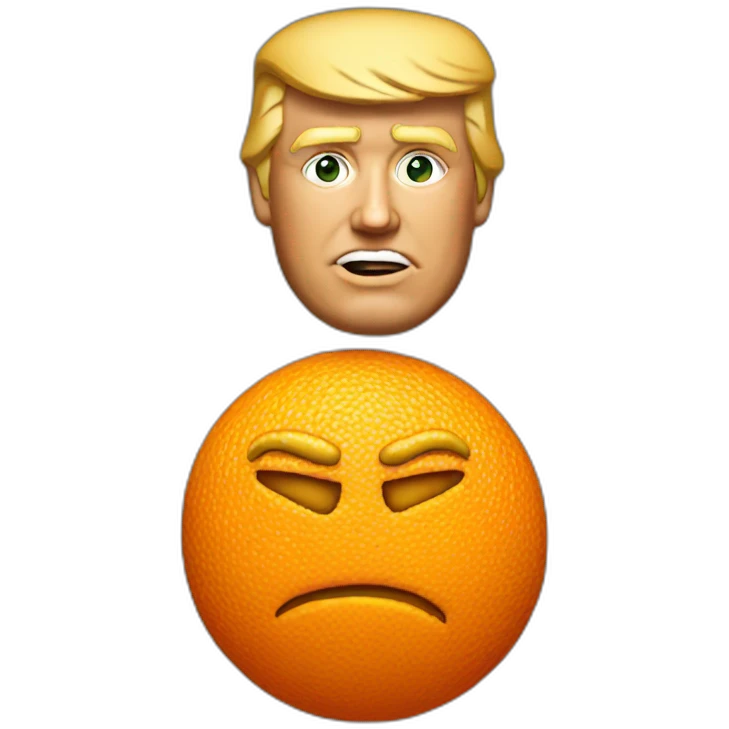 donald trump orange emoji