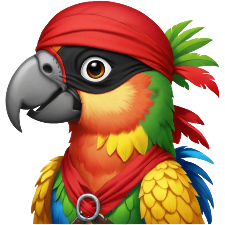 pirate and parrot emoji