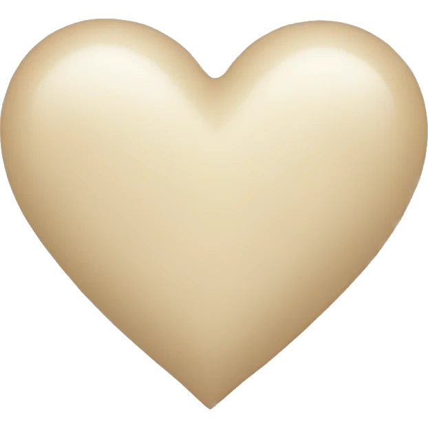lightbeige heart emoji