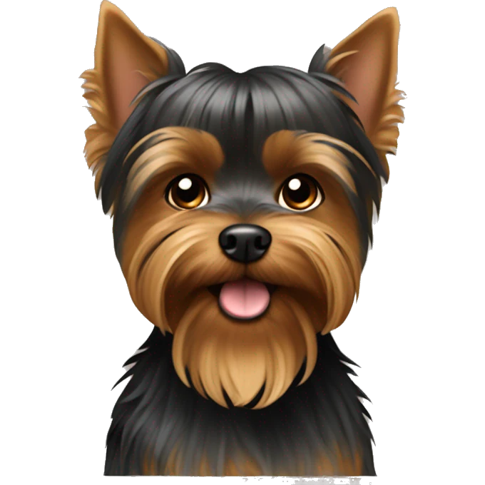 Uniform brown Yorkshire terrier emoji