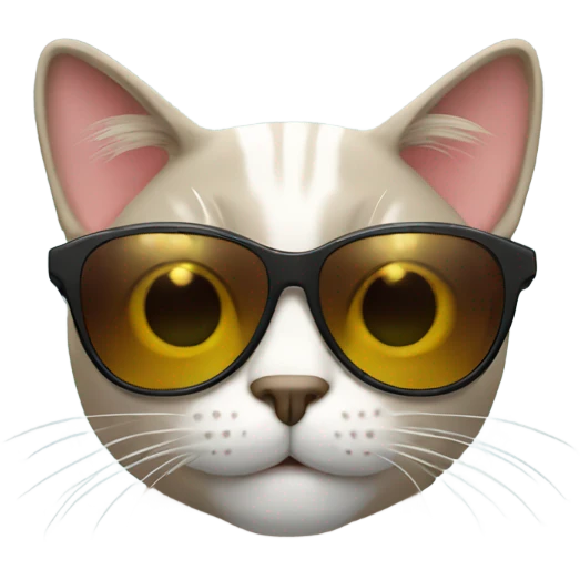 Cat with sunglasses emoji