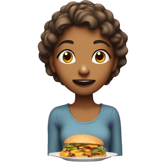 Hungry girl emoji