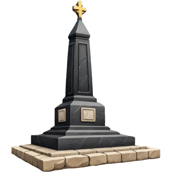 Ukrainian monument on the main square emoji