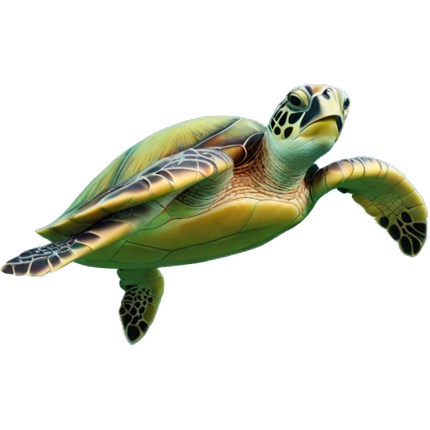 Two sea turtle swimming in a circle emoji