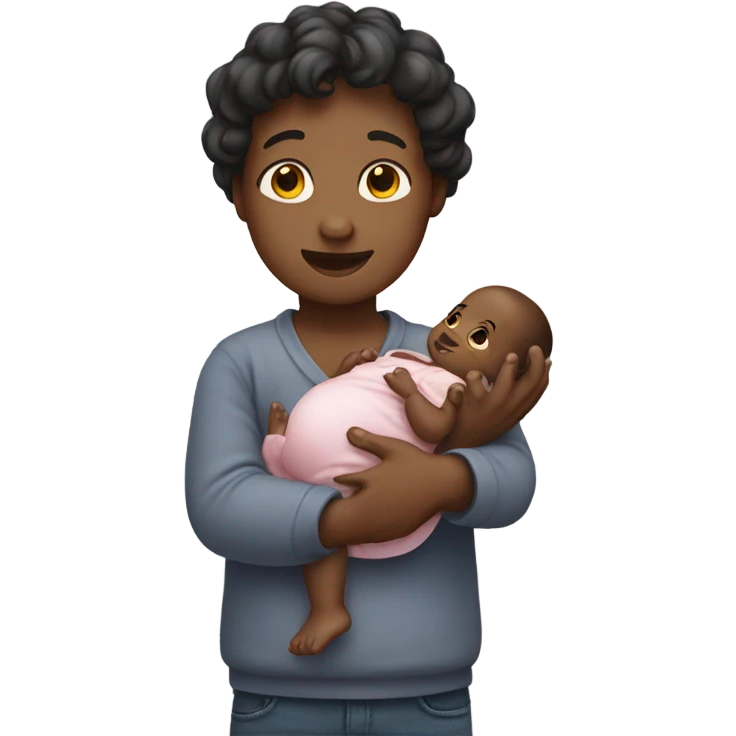 Person holding baby oil emoji