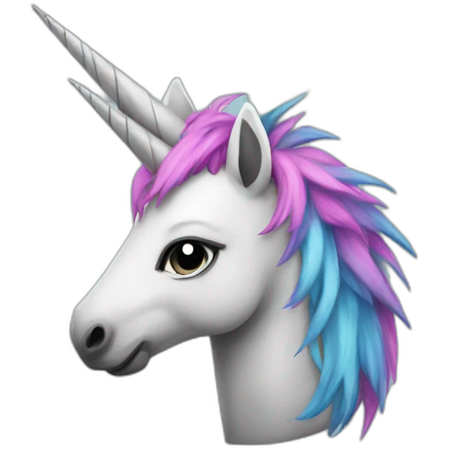 Punk unicorn emoji
