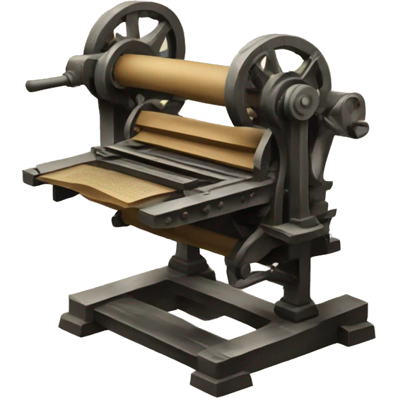 old printing press emoji