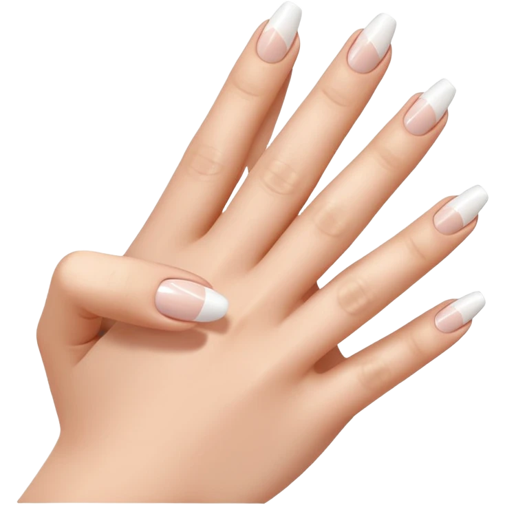 Маникюр френч emoji