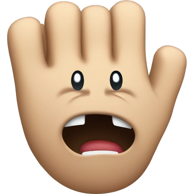 Angry hand motion emoji
