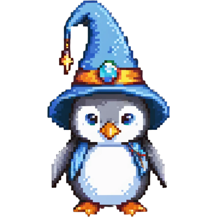 penguin wizard emoji
