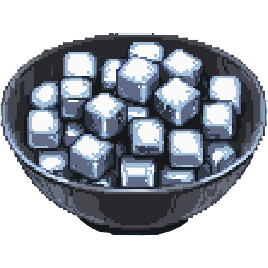 ice cubes in a bowl emoji