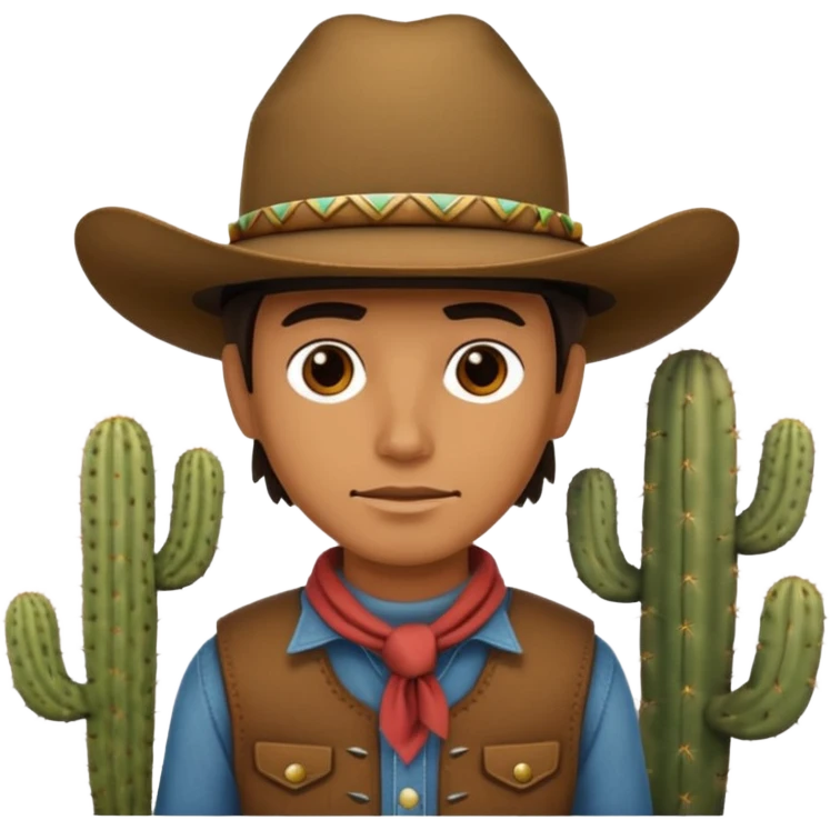 Western Cast deset cactus emoji