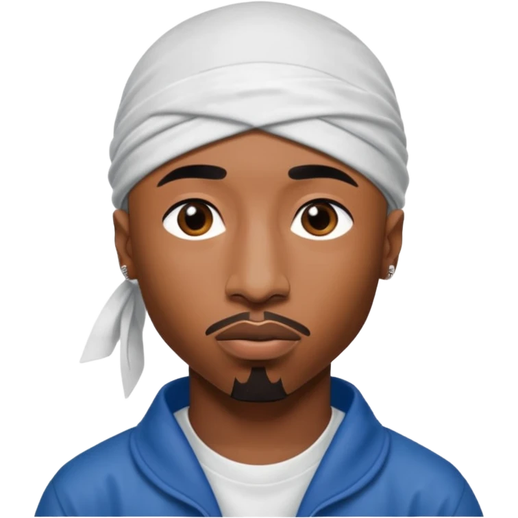 2Pac only face and durage emoji