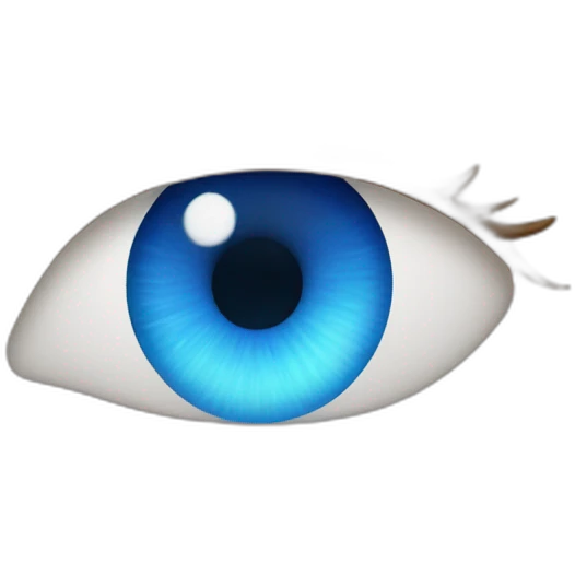 shining blue eyes emoji