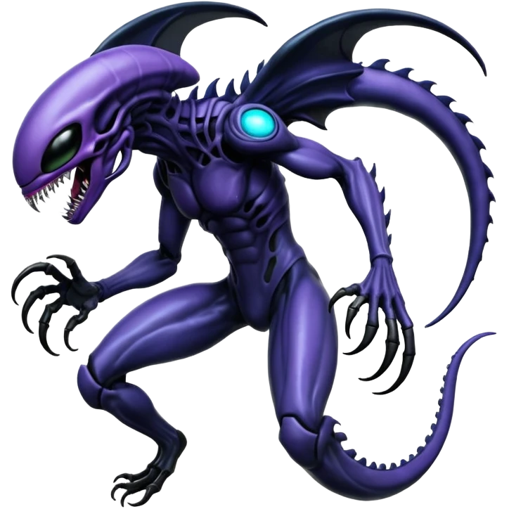 Abstract Venom-Xenomorph-Genesect-Lunala-ET-hybrid-fantasy-creature emoji