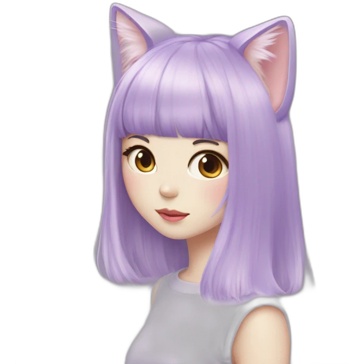 light-purple-blunt-bangs-cat-ear-japanese-girl emoji