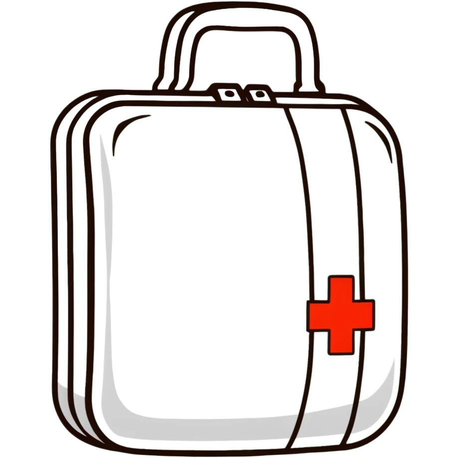 compact portable first aid kit case emoji