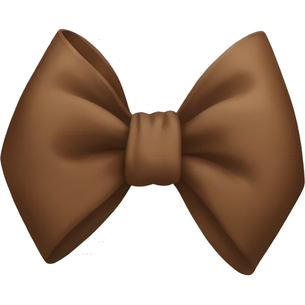 Brown bow emoji