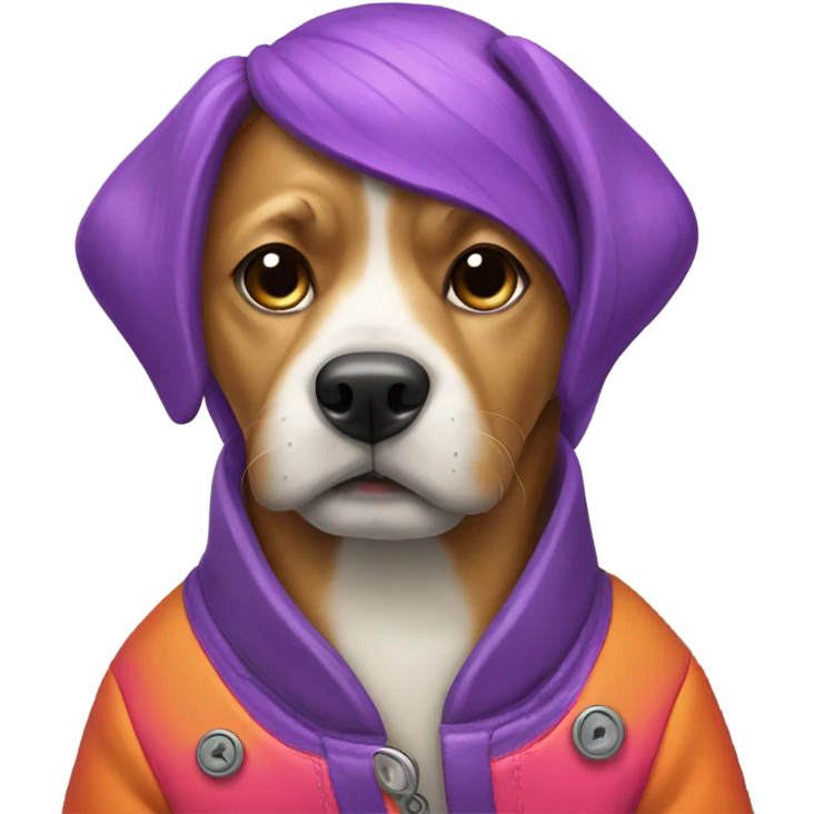 dog wearing a jacket  emoji