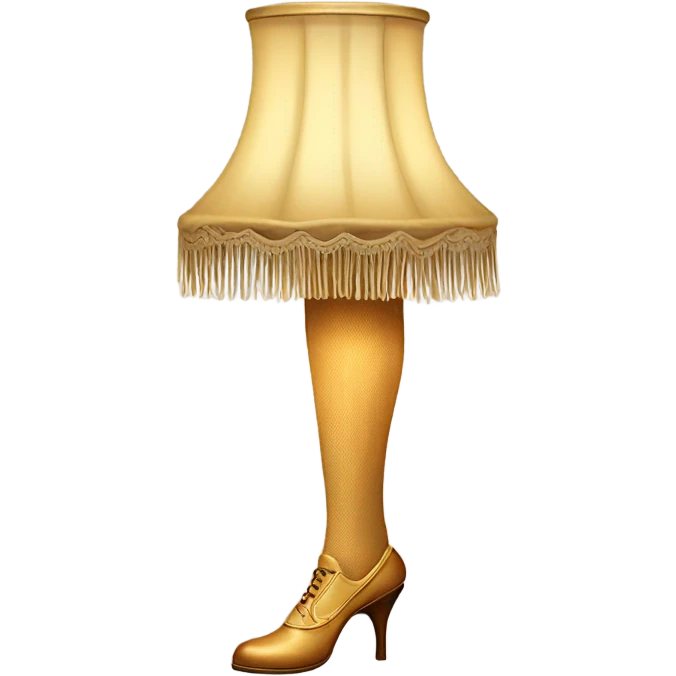 Leg lamp from the movie emoji