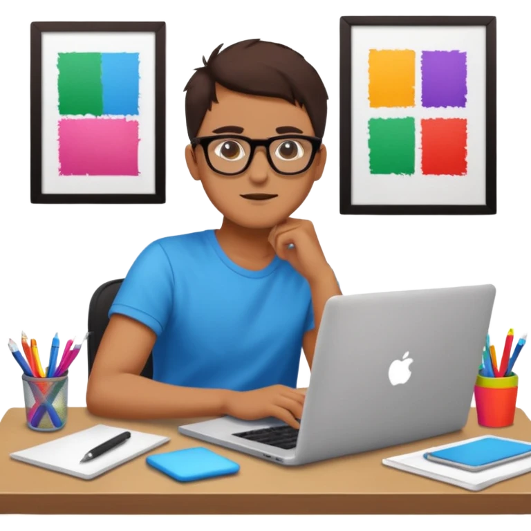 graphic designer at work emoji