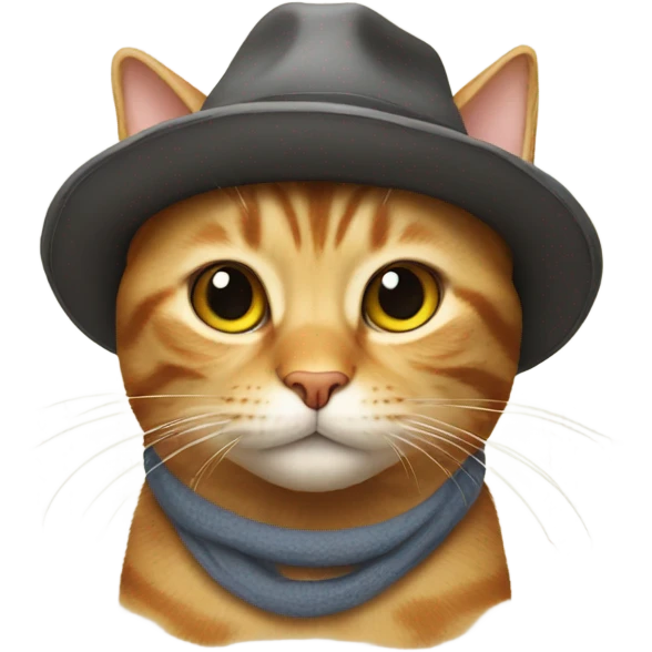 Cat wearing a hat  emoji