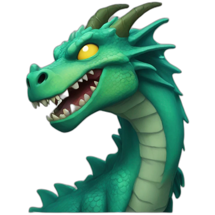 Un Dragon-zombie emoji