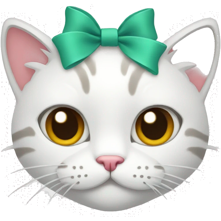 Cat with a bow emoji