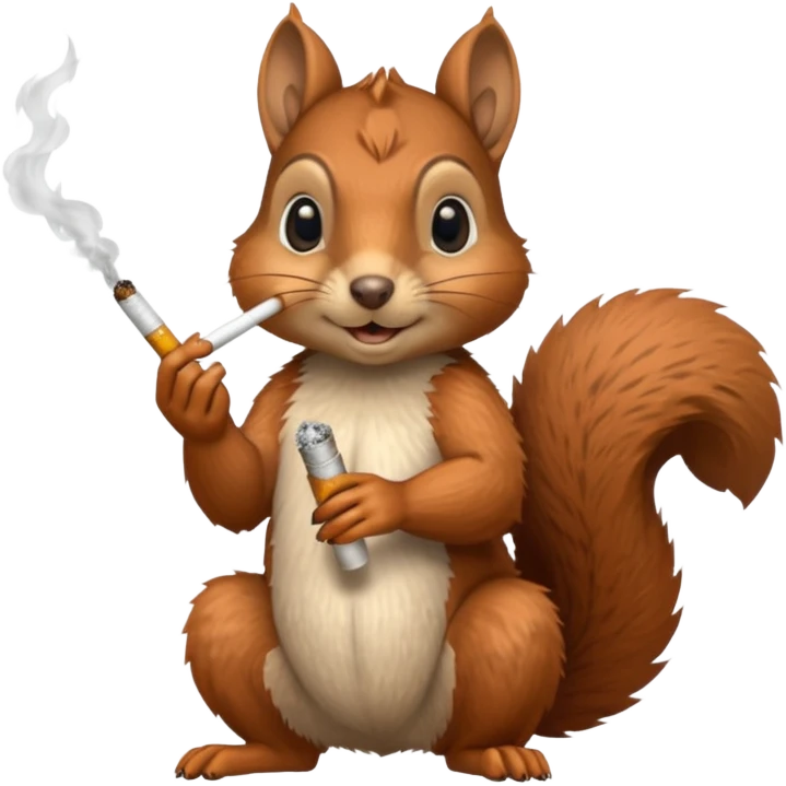 Squirrel with a cigarette  emoji