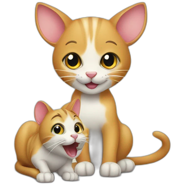 cat and mouse emoji