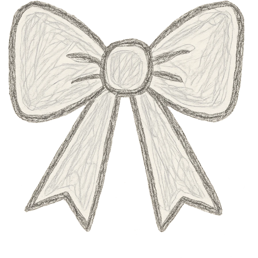 white gothic bow emoji