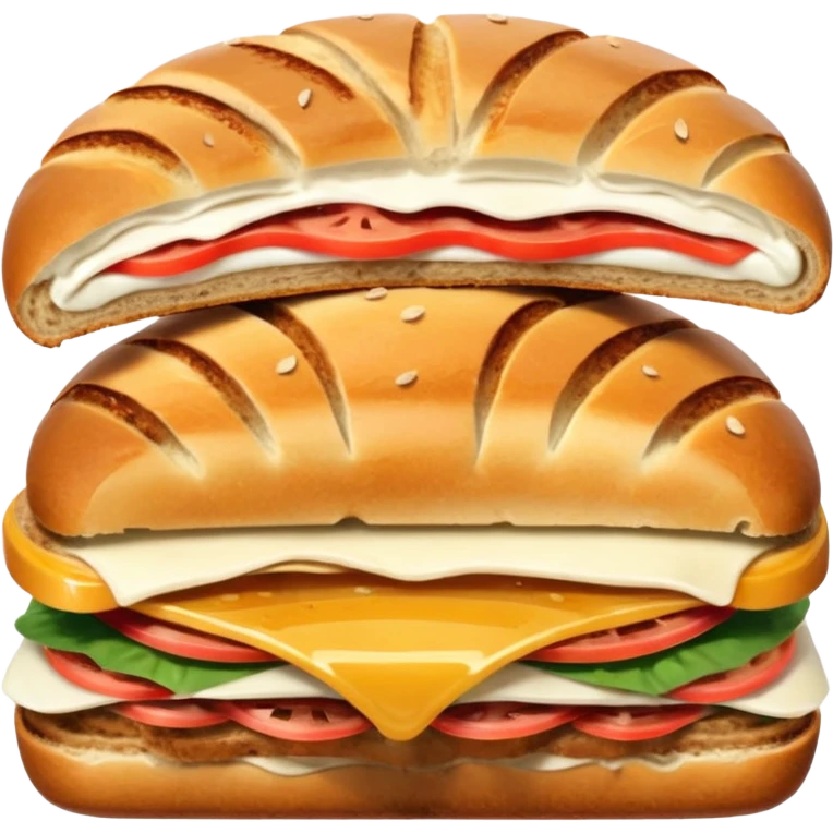 brown panini bread emoji