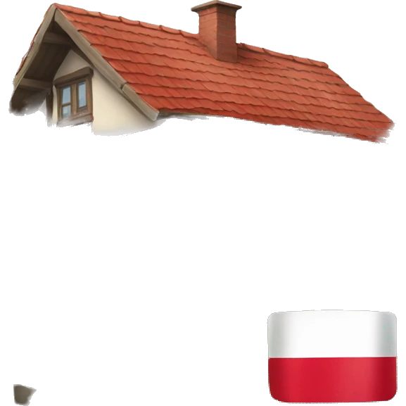house with polish flag emoji