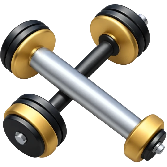 whistle next to a dumbbell emoji