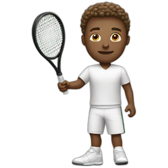 White man tennis player emoji