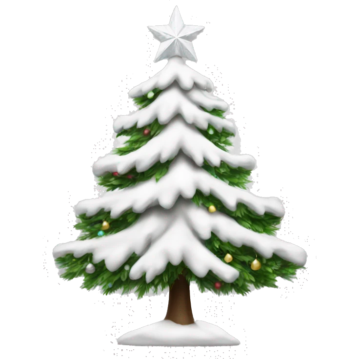 white christmas tree emoji