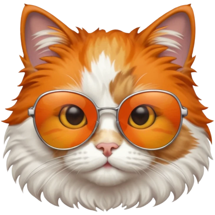 Cat wearing sunglasses emoji