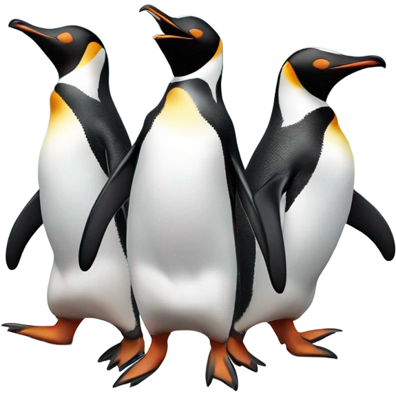 Penguins dancing emoji
