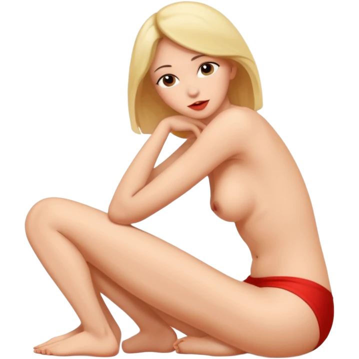 Fucking a woman in doggy style sex position  emoji