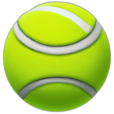 Tennisball with a face emoji