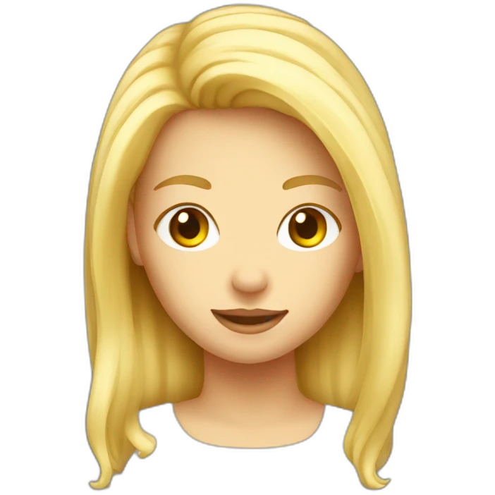 blond girl head beer emoji