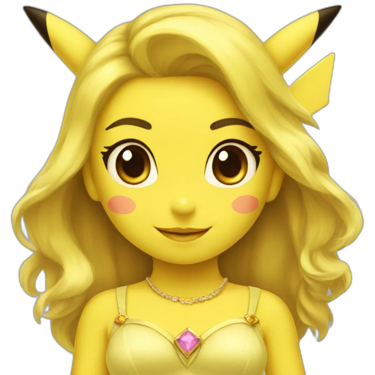 Pikachu princesse emoji